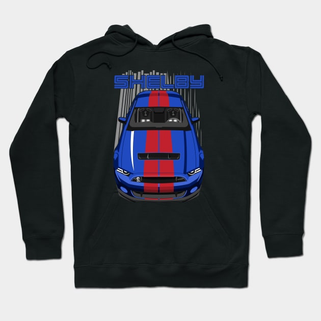 Shelby GT500 S197 - Blue & Red Hoodie by V8social